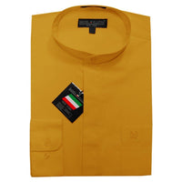 Nehru Collar Dress Shirt Light-Medium Weight Fabric - Trinity Robes
