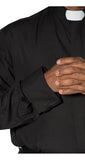 Clergy Dress Shirt French Cuff Tab Collar & Cuff Links - Trinity Robes